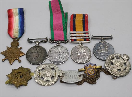 A group of assorted medals